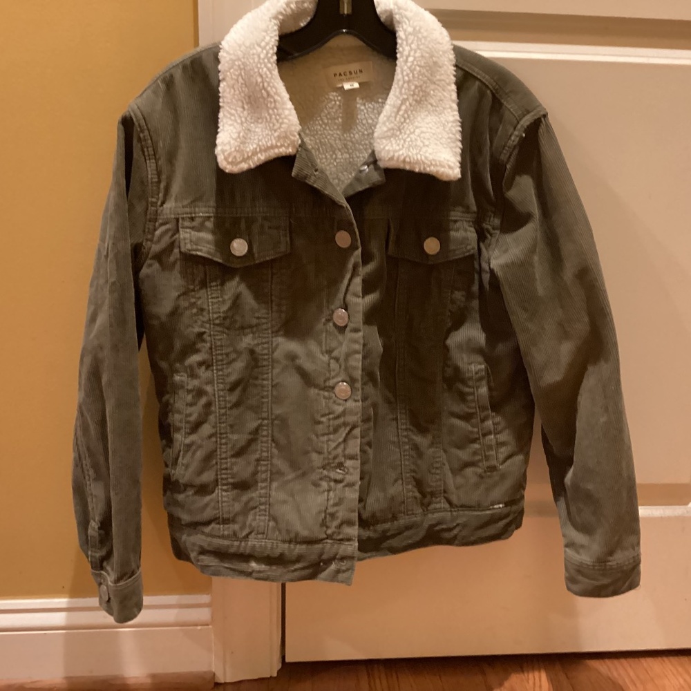 Pacsun Green Corduroy Jacket